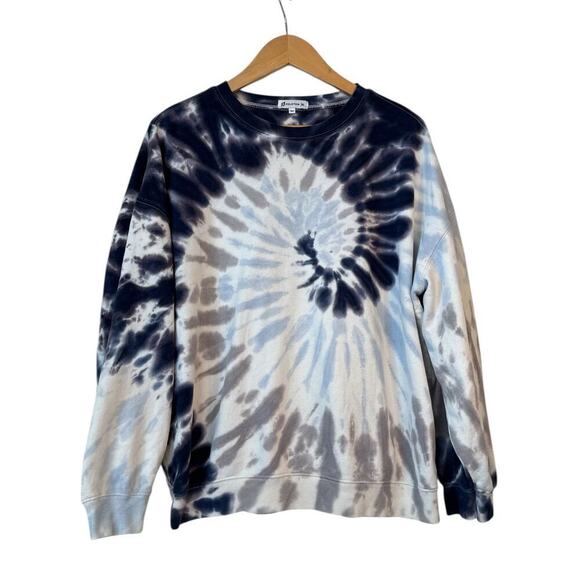 Peloton Women's French Terry Tie Dye Crew Neck Pullover Sweatshirt Size XL Multi - Picture 2 of 8